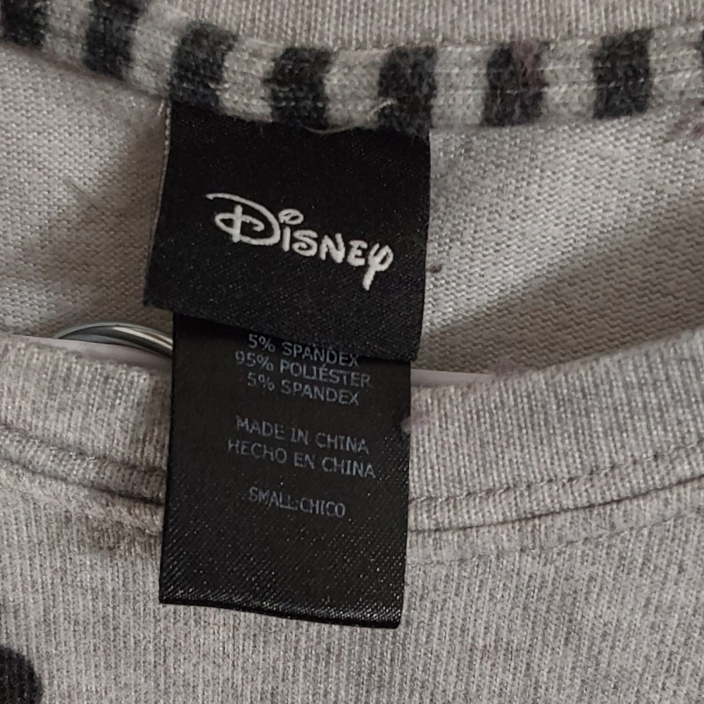 Disney Mickey Mouse Pajama Set Womens Small Gray Black Silhouette 2pc Joggers - Picture 3 of 4